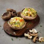 Μανιτάρι Γεμιστό με Κοτόπουλο Παραγωγής μας